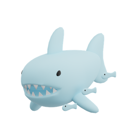 Tubarão  3D Illustration