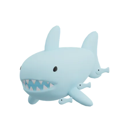 Tubarão  3D Illustration