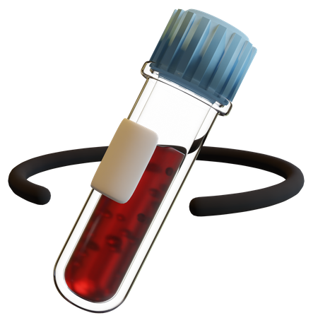 Tube à essai sanguin  3D Icon