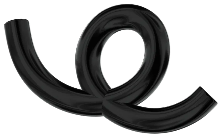 Tube Abstract Shape  3D Icon