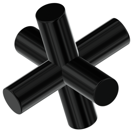 Tube Abstract Shape  3D Icon