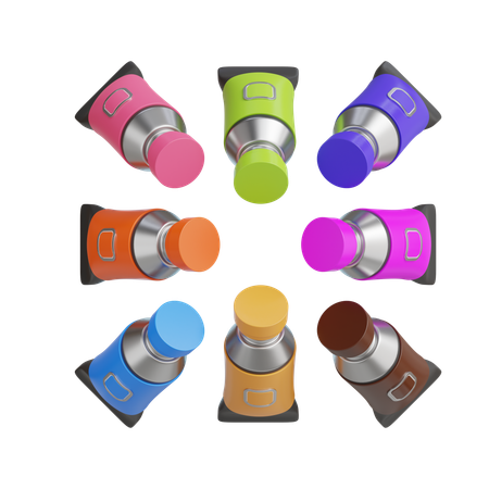 Tube de couleur  3D Icon