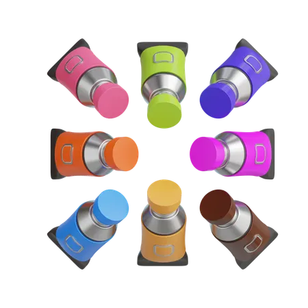 Tube de couleur  3D Icon