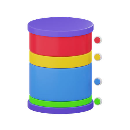 Tube Cylinder Chart  3D Icon