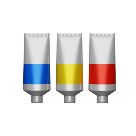 Tube de couleur  3D Icon