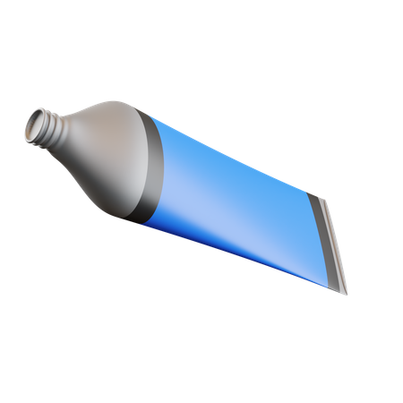 Tube de couleur bleue  3D Icon