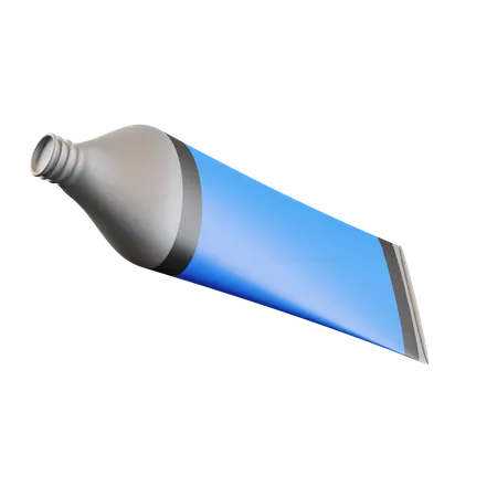 Tube de couleur bleue  3D Icon