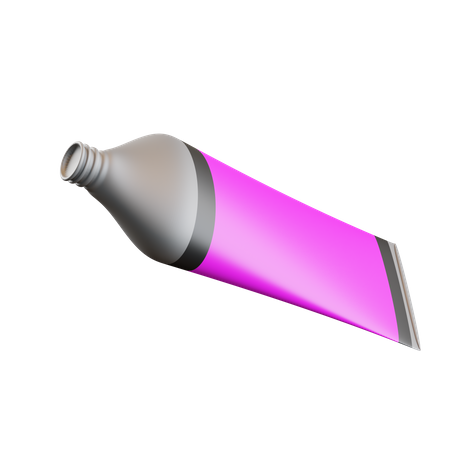 Tube de couleur rose  3D Icon