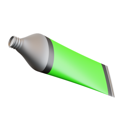 Tube de couleur verte  3D Icon