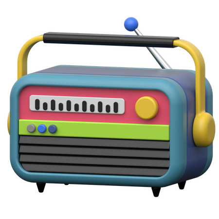Tube radio  3D Icon