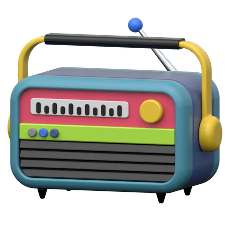 Tube radio  3D Icon