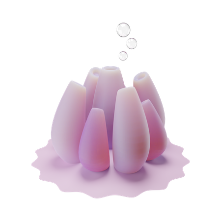 Tube Sponge  3D Illustration