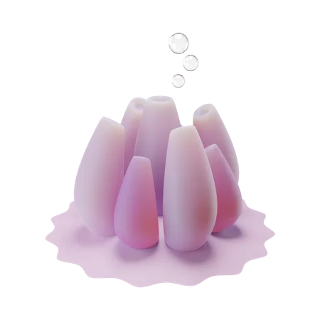 Tube Sponge  3D Illustration