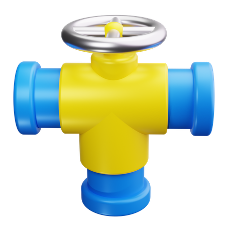 Tuberías y válvulas  3D Icon