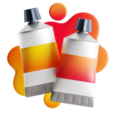 Tubes de couleur  3D Icon