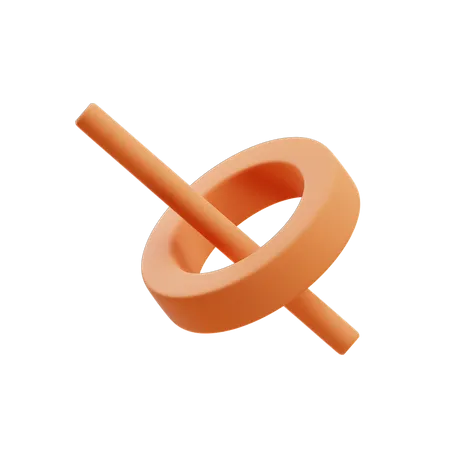 Tubo de anillo de cilindro  3D Icon