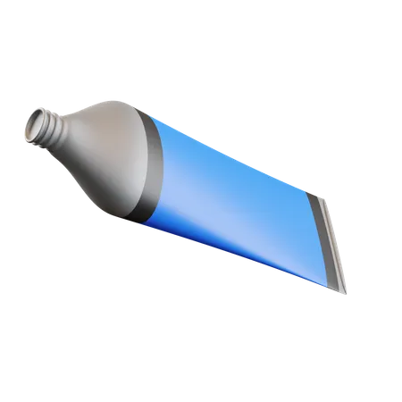 Tubo de color azul  3D Icon