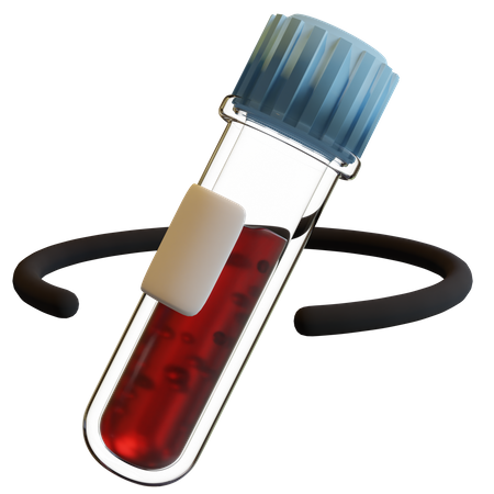 Tubo de análisis de sangre  3D Icon