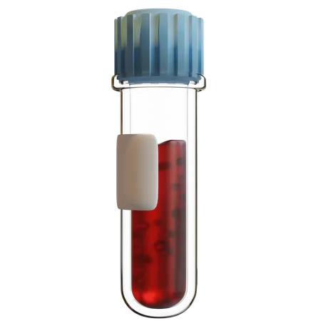 Tubo de análisis de sangre  3D Icon