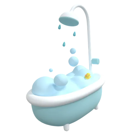 Tubo de banho  3D Icon