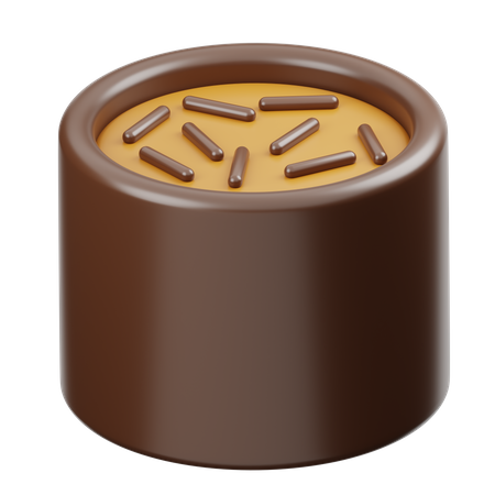 Tubo de chocolate con caramelo  3D Icon