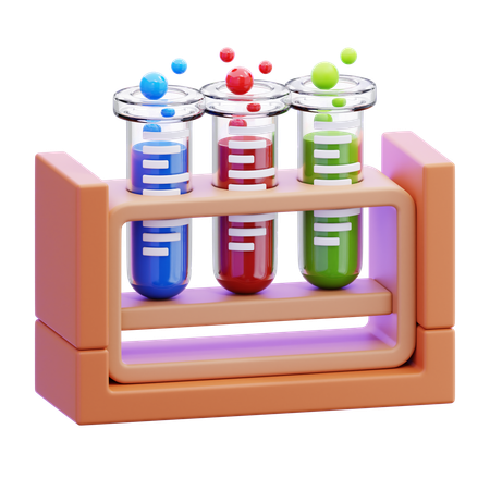 Tubo de ensayo químico  3D Icon