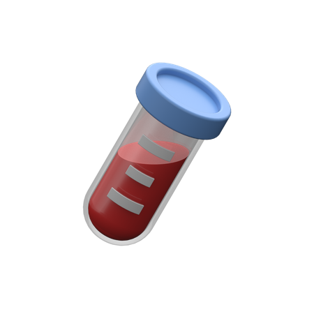 Tubo de exame de sangue  3D Icon