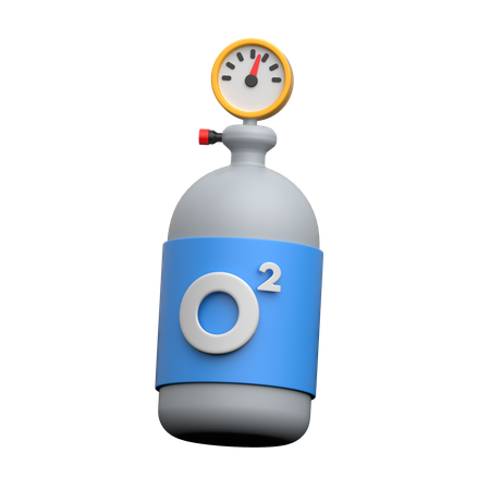 Tubo de oxigeno  3D Icon