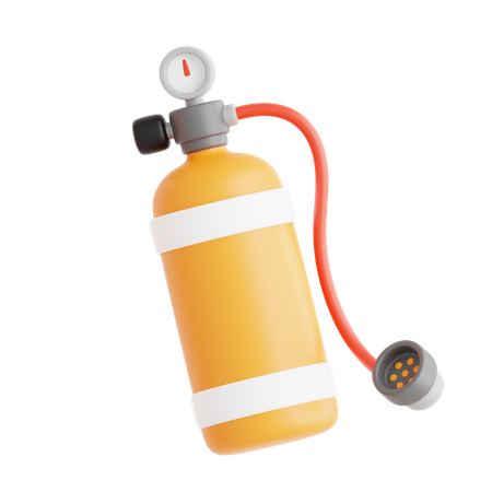Tubo de oxigeno  3D Icon