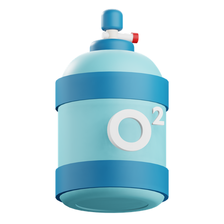 Tubo de oxigeno  3D Icon