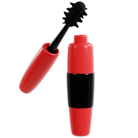 Tubo de rímel vermelho volumizador  3D Icon