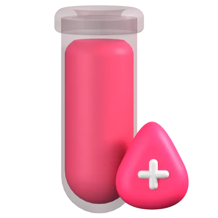 Tubo de sangue  3D Icon