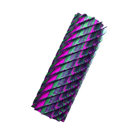 Forma abstracta de tubo  3D Icon