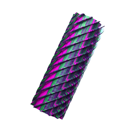 Forma abstracta de tubo  3D Icon