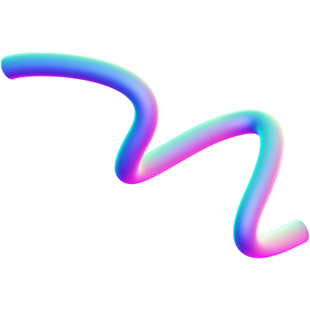Forma abstracta de tubo  3D Icon
