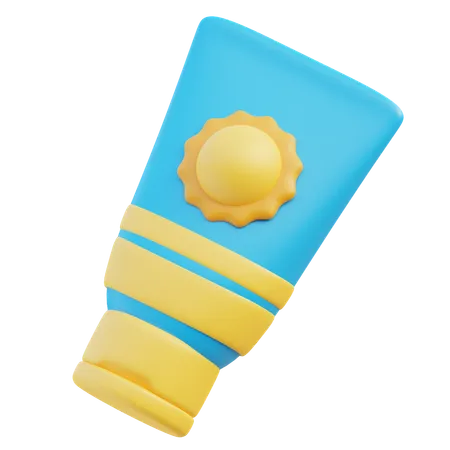 Tubo de protector solar  3D Icon