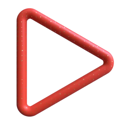 Tubo triangular arredondado  3D Illustration