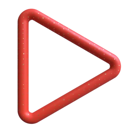 Tubo triangulo redondeado  3D Illustration
