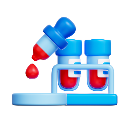 Tubos de amostra de sangue  3D Icon