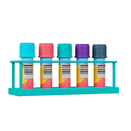 Tubos de sangue  3D Icon