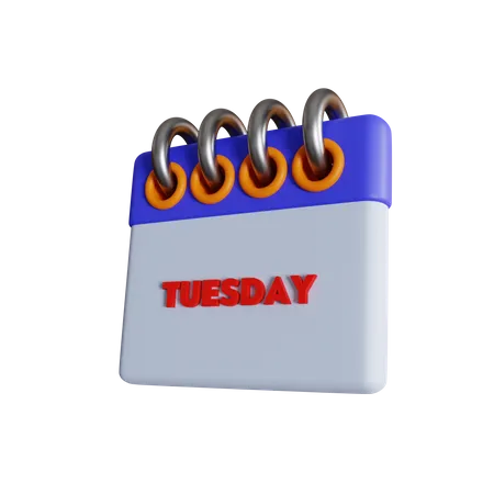 Tuesday  3D Icon