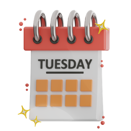 Tuesday  3D Icon