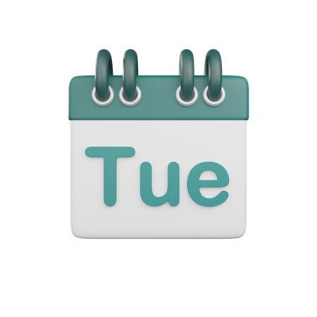 Tuesday  3D Icon