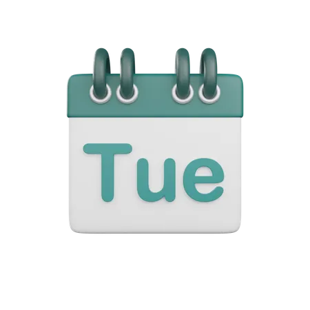 Tuesday  3D Icon