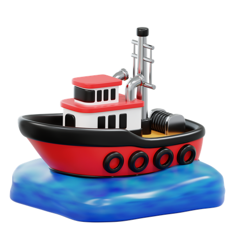 Tugboat  3D Icon