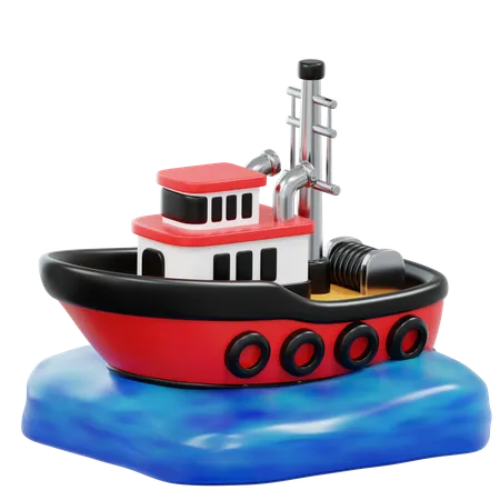 Tugboat  3D Icon