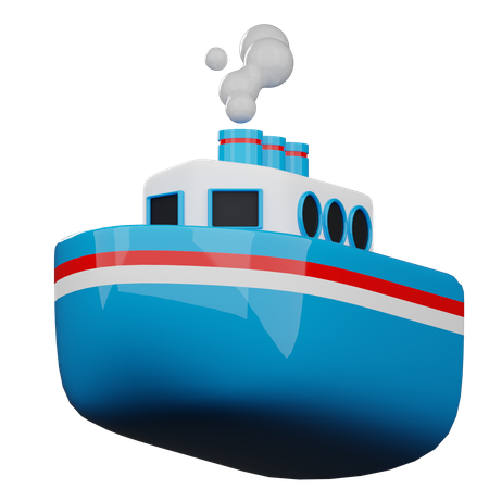 Tugboat  3D Icon