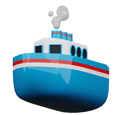 Tugboat  3D Icon