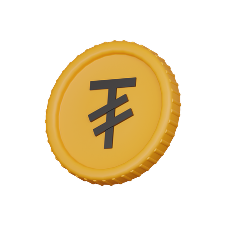 Tughrik coin  3D Icon