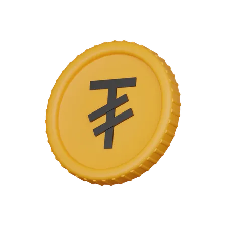 Tughrik coin  3D Icon